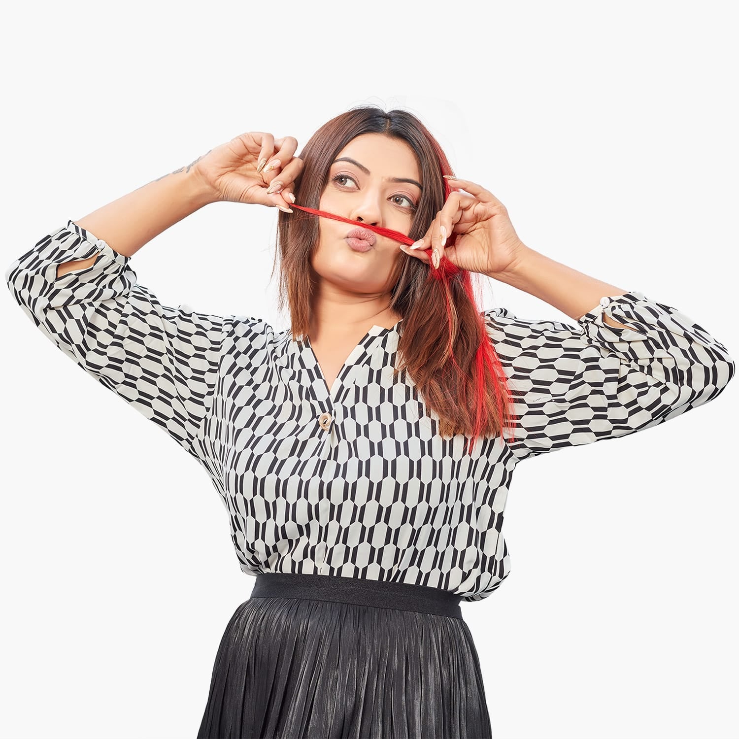 Cool Orange| Clip-in Hair Streaks | Ewa Hair